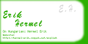 erik hermel business card